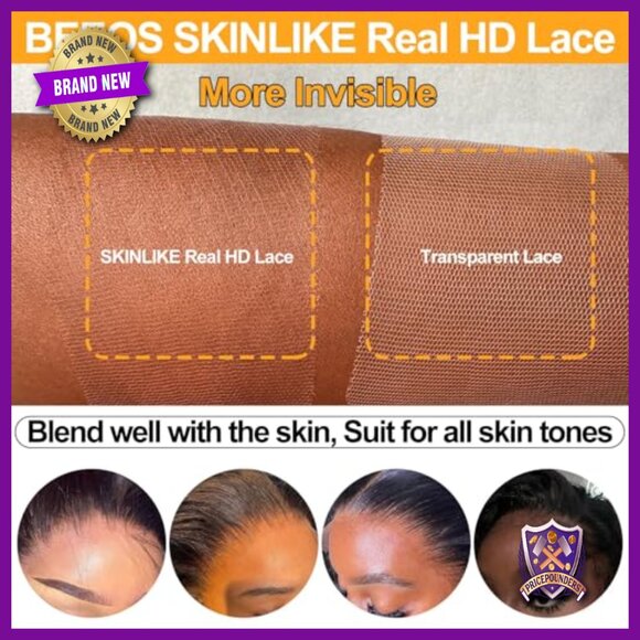13x6 Full Frontal HD Lace Human Hair Wig 28 Inch High Density main image 5